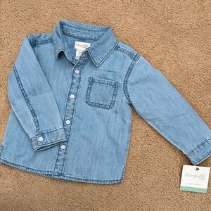 24mo Little Planet 100% Organic Cotton Button Down Shirt